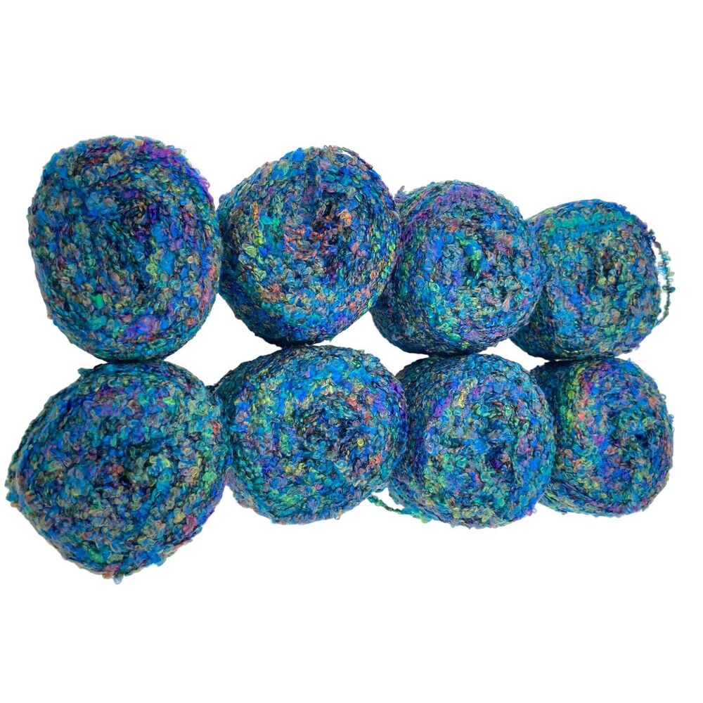 Lot of 8 Vintage Brague Made In France Microfiber Co-Ordinating Colors Blue NEW